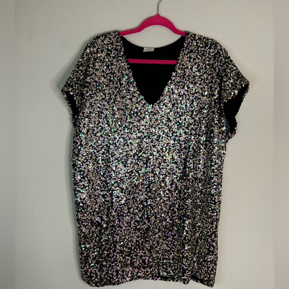 By Together Sequin T-Shirt Dress
